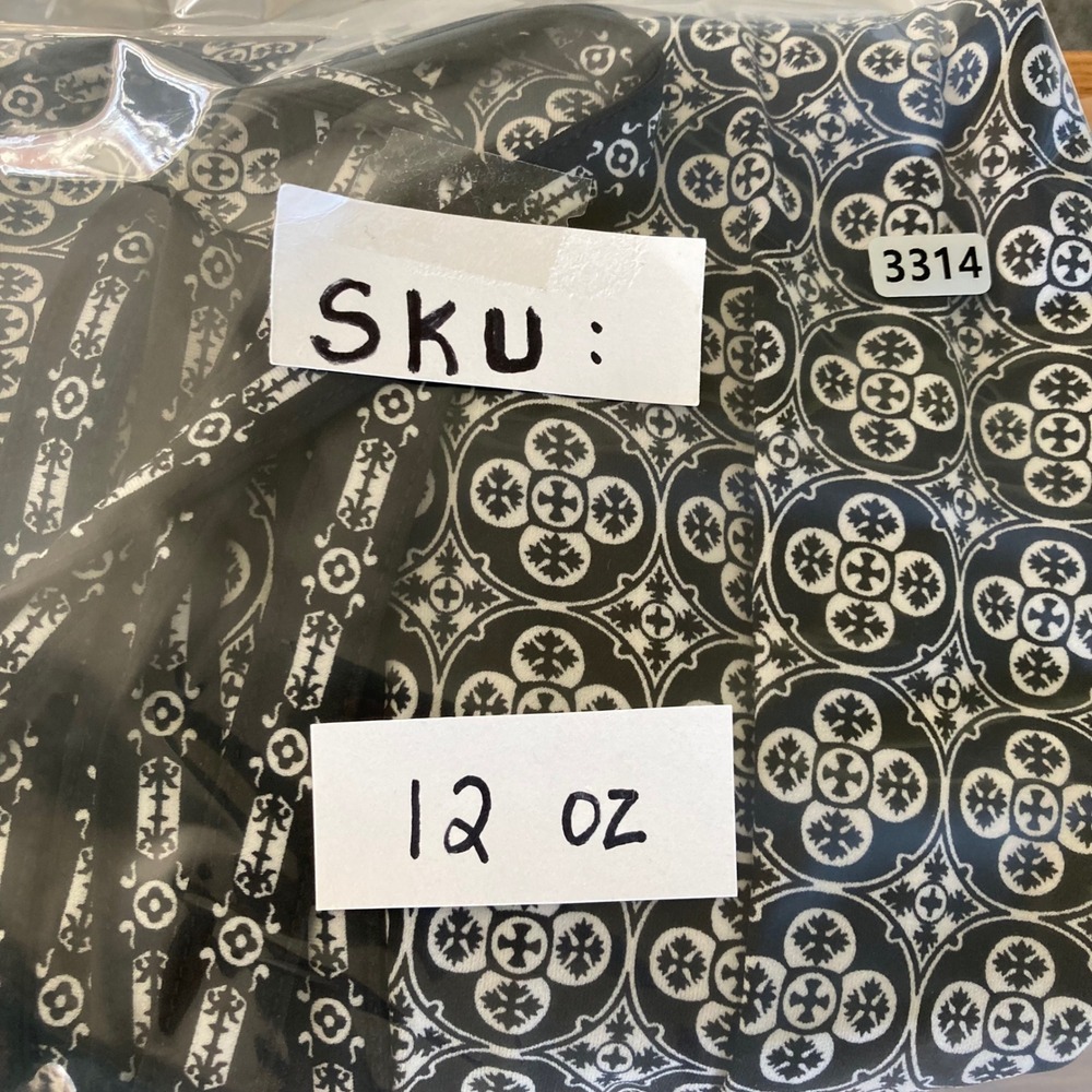 Max Studio Black White Geometric Medallion Print Wrap Dress Size M - Picture 7 of 7